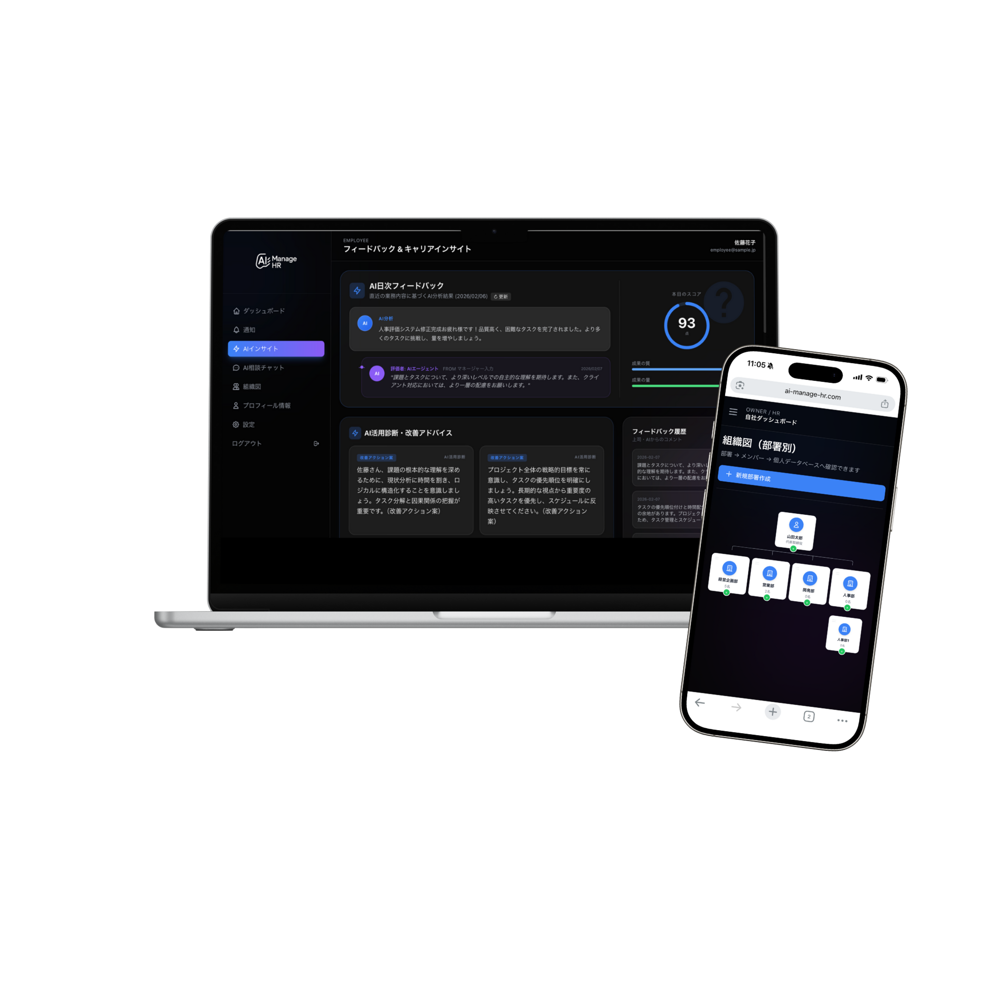 AI Manage HR Device Mockups